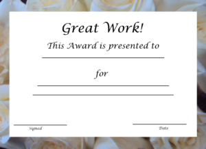 Blank Award Certificate Templates Word In 2020 | Awards With Free Template For Certificate Of Recognition