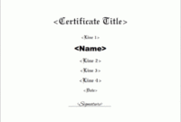 Blank Borderless Certificate Template | Certificate Pertaining To Borderless Certificate Templates