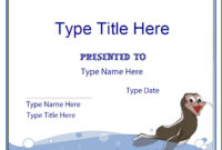 Blank Certificates Swimming Certificate Template With Regard To 11+ Swimming Certificate Templates Free