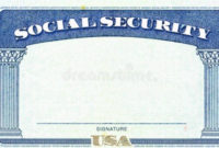 Blank Social Security Card Template (3 In 2020 | Id Card In With Blank Social Security Card Template