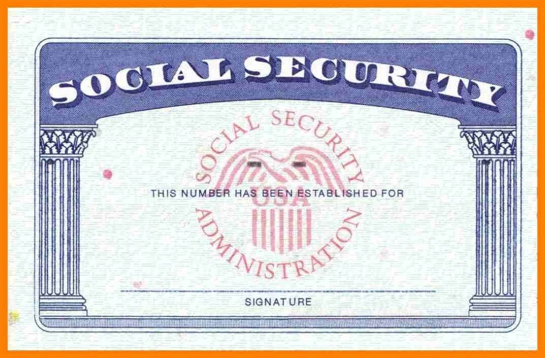 Blank Social Security Card Template Download Blank Social Throughout Ssn Card Template