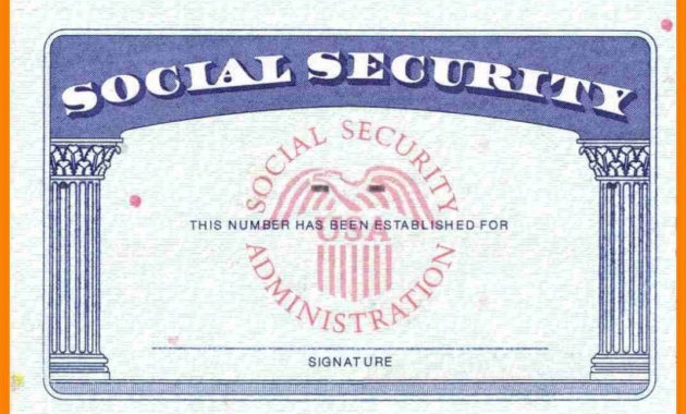 Blank Social Security Card Template Download Blank Social With Regard To 11+ Ss Card Template