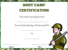 Boot Camp Certificate Template | Certificate Templates Intended For Printable Boot Camp Certificate Template