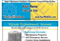 Bright Colorful Hvac Business Cards From Value Printing Within Hvac Business Card Template