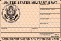 Browse Our Example Of Free Blank Military Id Card Template With Regard To Mi6 Id Card Template