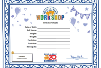Build A Bear Birth Certificate Template (1) Templates In Build A Bear Birth Certificate Template