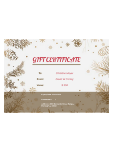 Business Gift Certificate Template Pdf Templates | Jotform Inside Best Massage Gift Certificate Template Free Printable