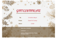 Business Gift Certificate Template Pdf Templates | Jotform Intended For Custom Gift Certificate Template