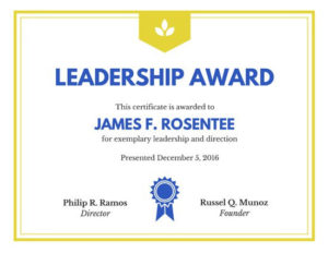 Canva Leadership Award Certificate High Resolution Award For Leadership Award Certificate Template