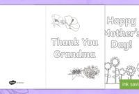 Cards For Grandma Mother&amp;#039;S Day (Teacher Made) Inside Quality Mothers Day Card Templates
