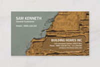 Cementing Brick Plastering Construction Manager Business Inside 11+ Plastering Business Cards Templates