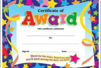 Certificate | Certificate Of Achievement Template, Free Throughout Free Printable Certificate Templates For Kids