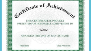 Certificate Of Achievement 15+ Pdf, Psd, Ai, Word In Word Certificate Of Achievement Template
