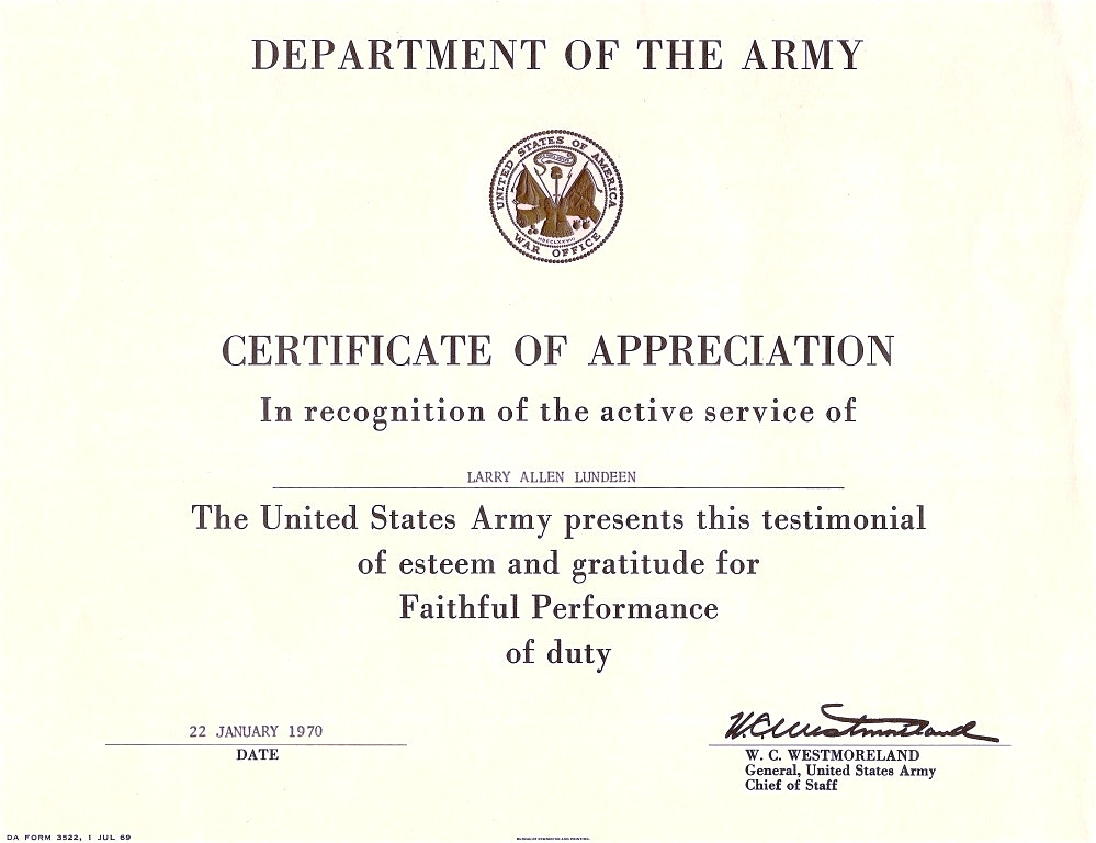 Certificate Of Achievement Army Template (1) Templates Inside Army Certificate Of Achievement Template