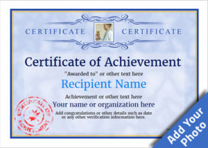 Certificate Of Achievement Free Templates Easy To Use Throughout Quality Certificate Of Accomplishment Template Free