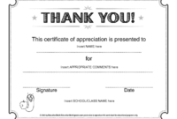 Certificate Of Appreciation Award Template | Education World For Certificate Of Appreciation Template Doc