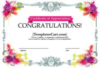 Certificate Of Appreciation Templates Design In Ms Word Inside Free Certificate Templates For Word 2007