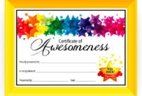 Certificate Of Awesomeness Dabbles & Babbles | Free Regarding Free Free Printable Blank Award Certificate Templates