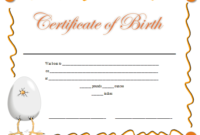 Certificate Of Birth Printable Certificate | Birth Pertaining To 11+ Baby Death Certificate Template