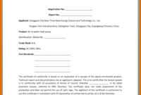 Certificate Of Conformance Template Free (1) Templates Regarding Printable Certificate Of Conformance Template Free