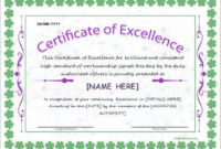 Certificate Of Excellence Template For Ms Word Download At Throughout Certificate Of Excellence Template Word