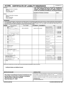 Certificate Of Liability Insurance Template (4 Pertaining To Certificate Of Liability Insurance Template
