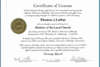 Certificate Of License Template (1) Templates Example Within Certificate Of License Template
