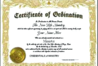Certificate Of Ordination Template (2) Templates Example For Professional Certificate Of Ordination Template
