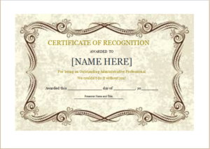 Certificate Of Recognition Template For Word | Document Hub Intended For Template For Certificate Of Appreciation In Microsoft Word