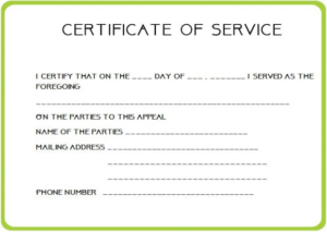 Certificate Of Service Template Free (1) Templates Example Within Best Employee Certificate Of Service Template