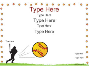 Certificate Street: Free Award Certificate Templates No Pertaining To Quality Free Softball Certificate Templates