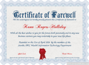 Certificate Template | Certificate Design | Free Certificate Regarding Best Farewell Certificate Template