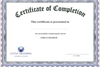Certificate Template Free Printable Free Download | Free Inside Free Training Completion Certificate Templates