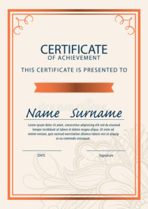 Certificate Template,Diploma,A4 Size ,Vector Stock Vector Inside Quality Certificate Template Size