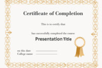 Certificate Templates Powerpointfor 2018 | The Highest For Powerpoint Certificate Templates Free Download