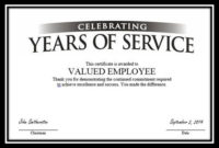 Certificate To &amp;quot;Valued Employee?&amp;quot; | Certificate Templates Intended For Free Employee Anniversary Certificate Template