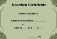 Charitable Donation Certificate Template | Donation Letter Pertaining To Donation Certificate Template
