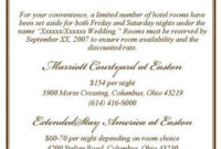 Chimoniqueplanningbio Chimonique | Wedding Accommodations Inside Wedding Hotel Information Card Template