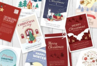 Christmas Card Templates Adobe Illustrator, Vector, Eps With Regard To 11+ Adobe Illustrator Christmas Card Template