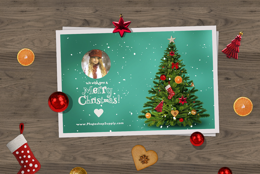 Christmas Card Templates For Photoshop Photoshop Supply Within 11+ Free Christmas Card Templates For Photoshop