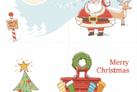 Christmas Cards (Christmas Spirit Design, 2 Per Page) Regarding Print Your Own Christmas Cards Templates