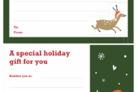 Christmas Gift Certificate (Christmas Spirit Design) Within Christmas Gift Certificate Template Free Download