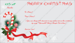 Christmas Gift Certificate Template 6 Gift Template In 11+ Free Christmas Gift Certificate Templates