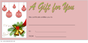 Christmas Gift Voucher Template Free Download 2 | Christmas Within Quality Christmas Gift Certificate Template Free Download