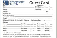 Church Visitor Card Template Generator | Vincegray2014 Intended For Church Visitor Card Template