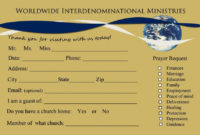 Church Visitor Card Template Word ~ Addictionary Regarding Printable Church Visitor Card Template Word