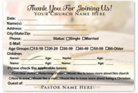 Church Visitor Card Template Word Beautiful Wel E Visitor Throughout Printable Church Visitor Card Template Word