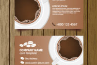 Coffee Shop Business Card Free Vector Download (27,612 Free Regarding Coffee Business Card Template Free