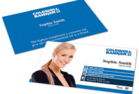Coldwell Banker Business Cards 01 | Coldwell Banker Business For Coldwell Banker Business Card Template