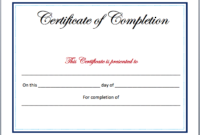Completion Certificate Template Microsoft Word Templates Throughout Quality Free Certificate Of Completion Template Word